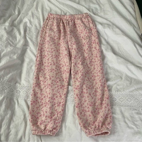 GAP Other - GAP x loveshackfancy LARGE Floral Jogger Sweatpants Girls Pink kids
